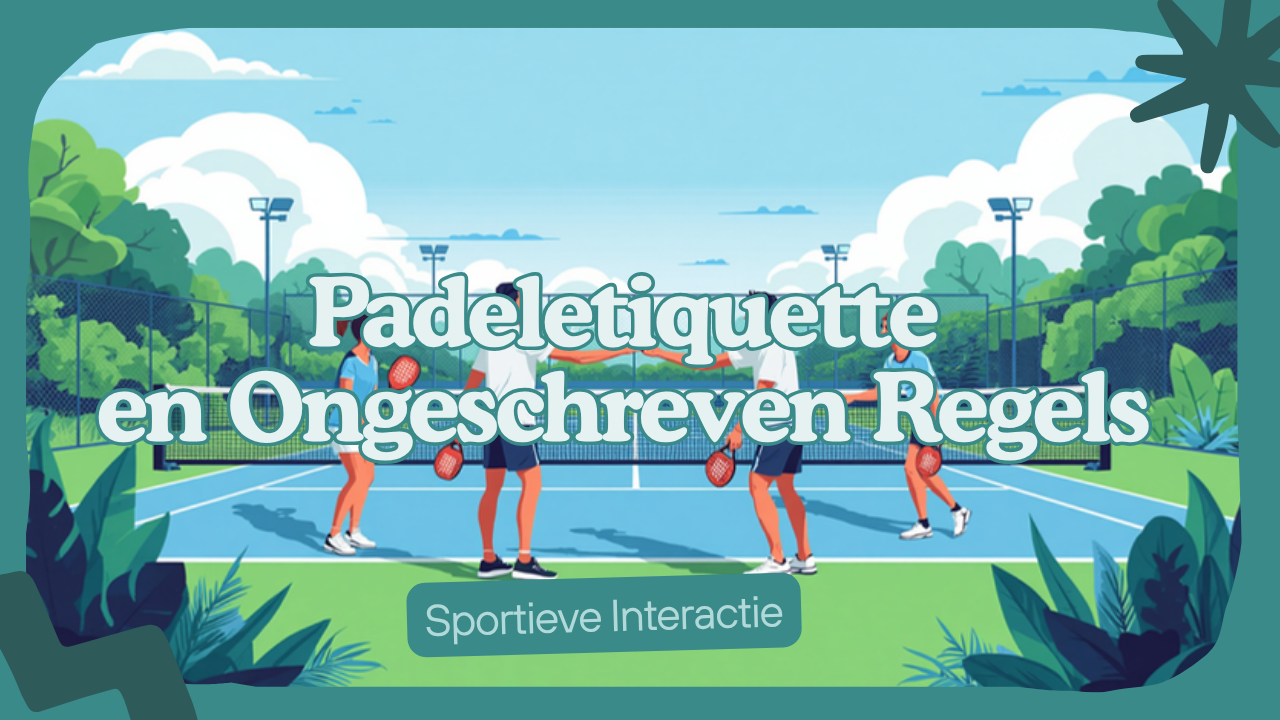 Sportief afsluiten hoort bij de padeletiquette